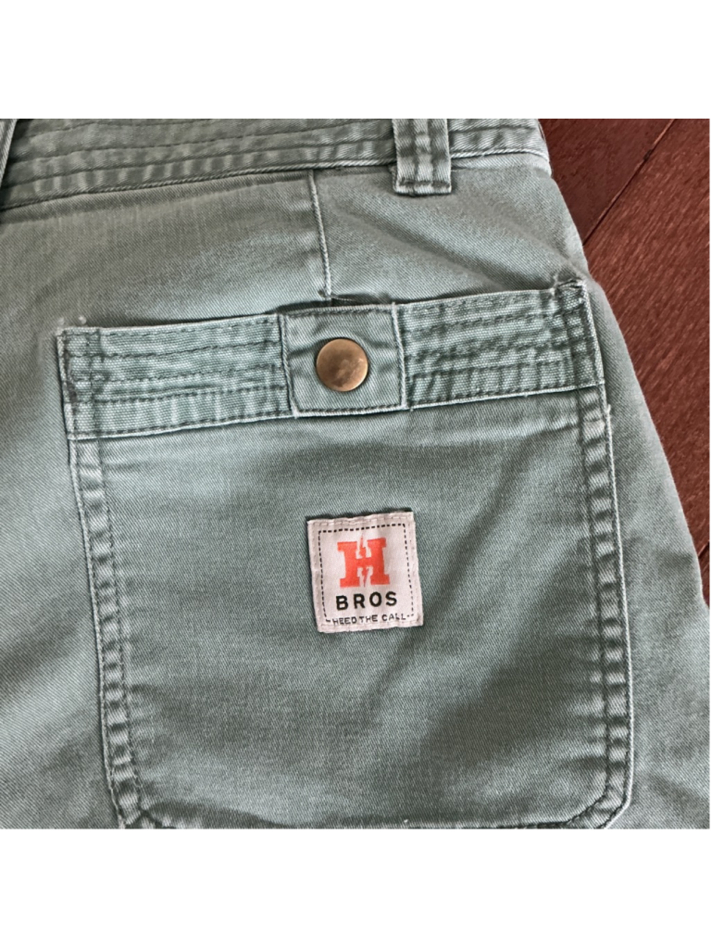 Men's Howler Bros Flat Front Shorts Waist 30 Green - Picture 4 of 6